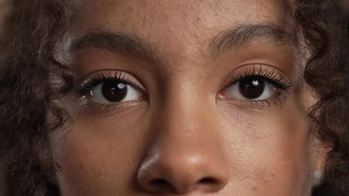 Close Up of a Young Adult's Face