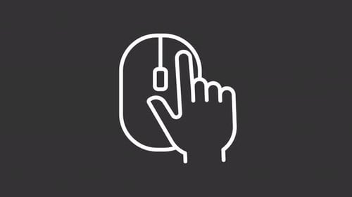 Animated Mouse Pointer Click and Heart Like Icons