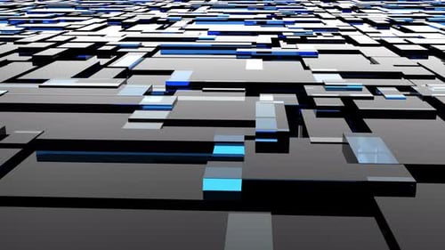 3D Animation Background Blocks 4K Loop