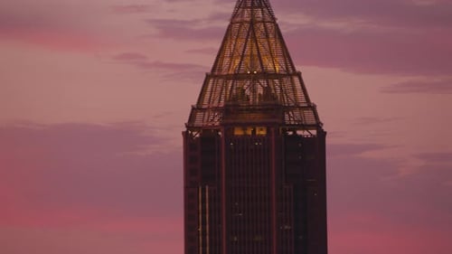 Atlanta, Georgia Circa-2017, Closeup Aerial View of the Bank of America Plaza