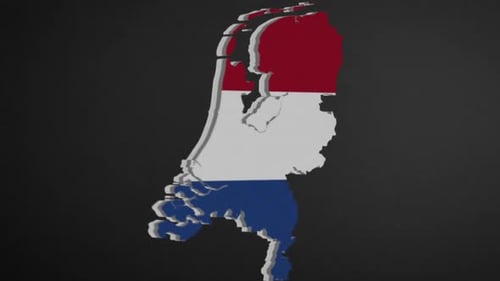Intro-Animation der niederländischen Grenzkarte