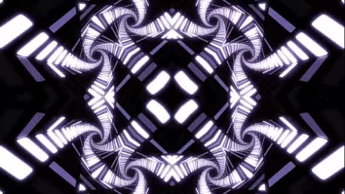 Dynamischer Lichttunnel, der eine faszinierende abstrakte digitale Reise schafft