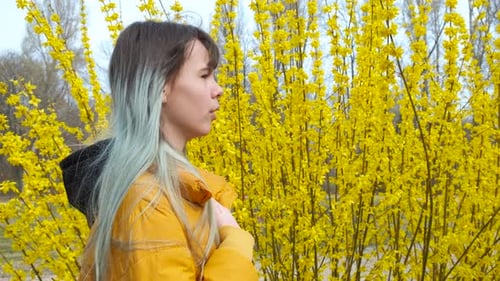 Fille asthmatique à Blossoming City