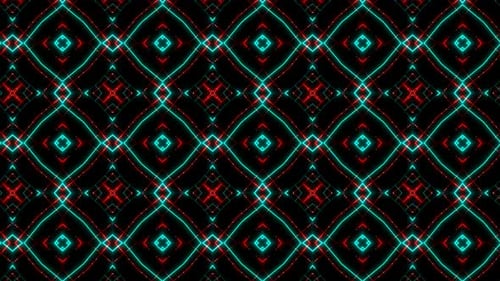 Seamless Neon Geometric Glowing Pattern Loop Background