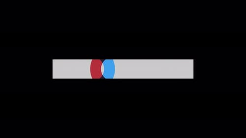 Geneva Collection: Opening of a wide gray canvas with conjoined circular rings on left with copy spa