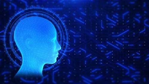 AI. Artificial Intelligence. Artificial Intelligence and Machine Learning Concept.