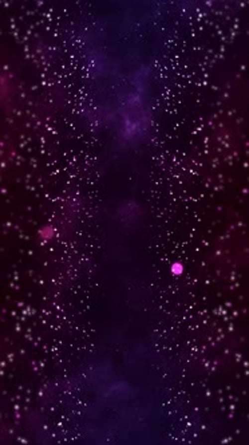 dramatic background of star formation with rays of light on a blue purple smog Vertical video