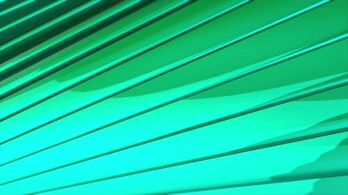 Fond abstrait de lignes vertes 3D avec une esthétique moderne et contemporaine