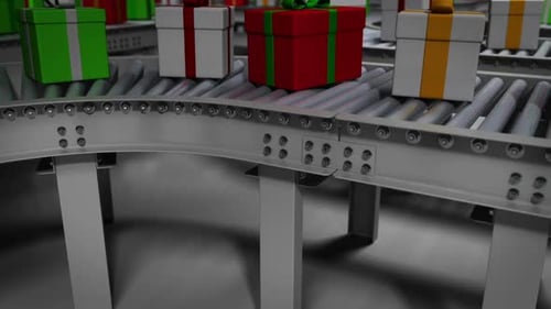 Animated Christmas Factory