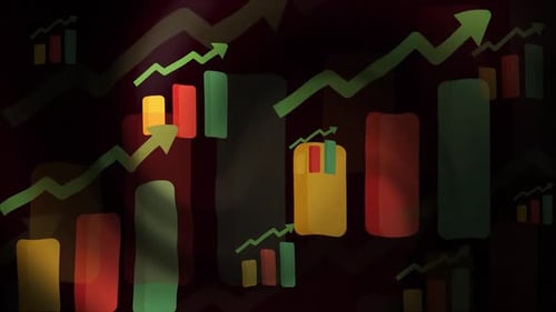 Bucle de fondo con estadísticas de flechas