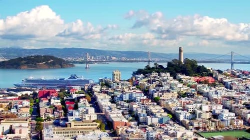 San Francisco Bay Drone View