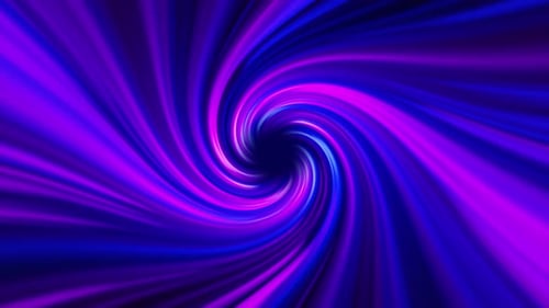 Abstract vibrant cosmic energy tunnel in space. Neon glowing science fiction and virtual reality