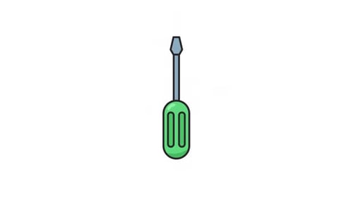 Schraubenzieher Alpha Element Animation
