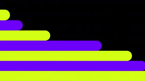 Colorful Flat Design Line Wipe Transition