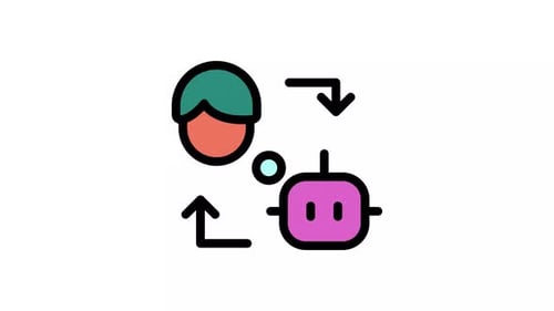 Animation des Wissenstransfer-Symbols