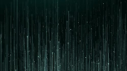 Futuristic Flowing Lines and Glowing Particles in Digital Cyberspace Background HD