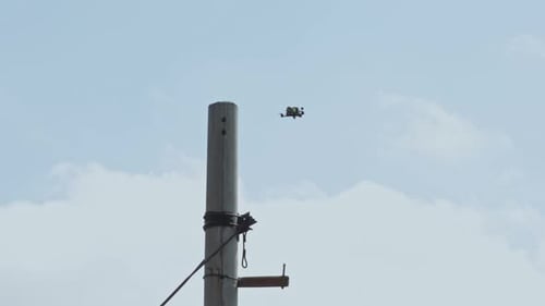 Military FPV Drone Approaches Rail Infrastructure in Times of Conflict