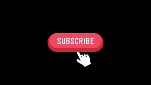 Animated Subscribe Button Click with Cursor Hand