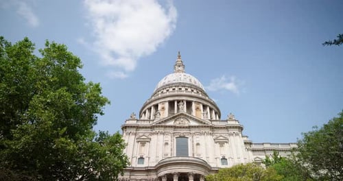 Famous St Paul's Cathedral in London, UK