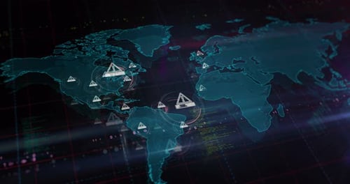 Global Digital Map Alert Overlay