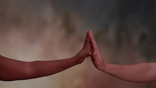 A Symbolic Gesture That Represents Connection and Communication Among Individuals