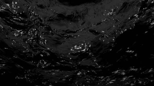 Hintergrundanimation mit Bewegung in dunklem flüssigem Wasser