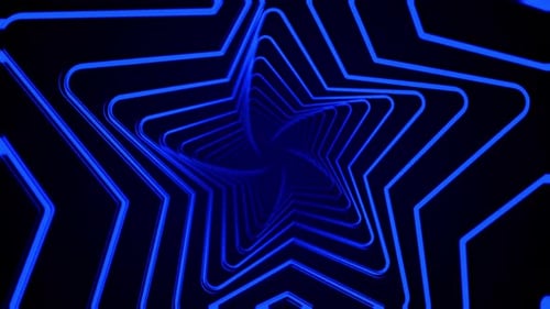 Abstract Intersections: Wavy Tunnel, Line, Star, and Background I