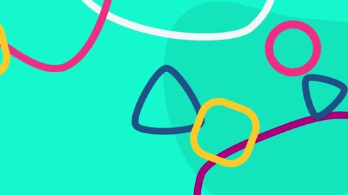 Geometric Animated Color Line Background