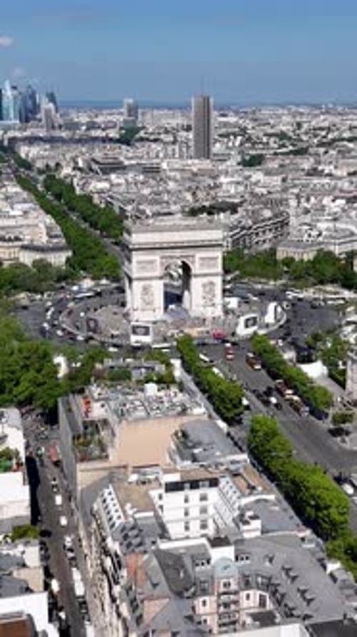 Amazing Arc de Triomphe at Paris Island of France France.