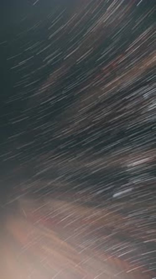 Streaking Star Time Lapse at Night