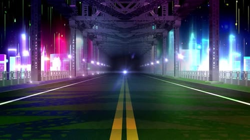 Neon City Brücke