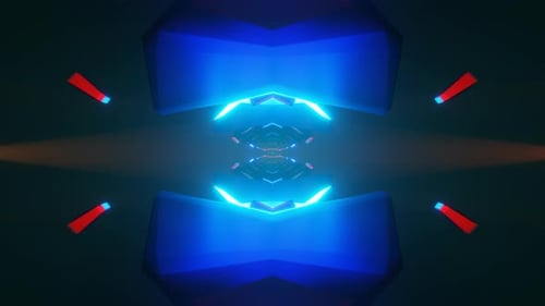 A Vibrant and Rhythmic Neon Disco Pattern in a Seamless VJ Loop