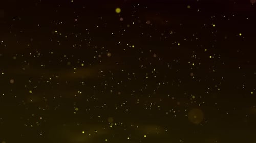 Abstract Golden Sparkling Particles Background Loop