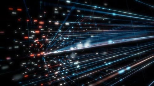 Digital Lines And Numbers