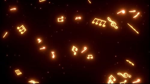 Transición de símbolos musicales