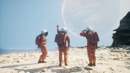 Astronauts marvel at the exquisite moons
