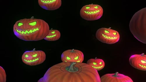 Halloween Pumpkin Tunnel 4k