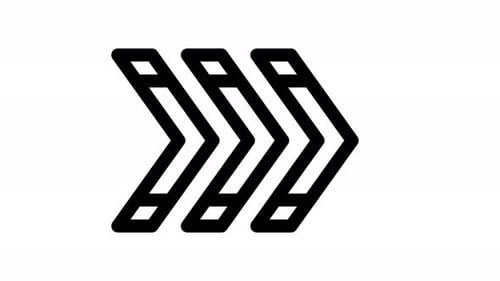 fast forward line icon animation