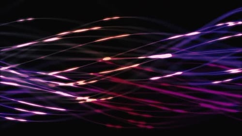 Colorful Glittery Lines Glow Animation Loop