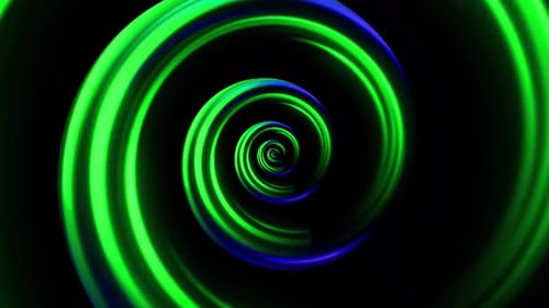 Spiral Neon Tunnel