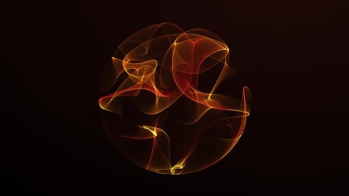 Dynamic Abstract Flowing Light Sphere Background