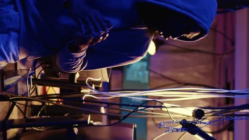 Vertical Video Teamworking Hackers Developing Spyware