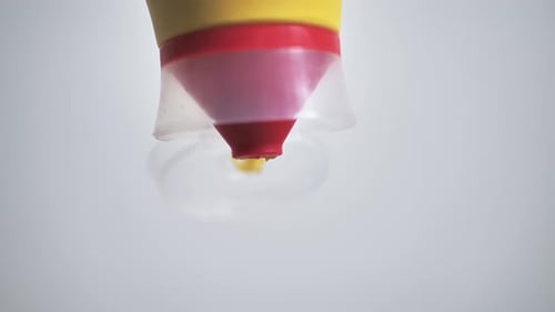 Mustard Squeezing from Bottle