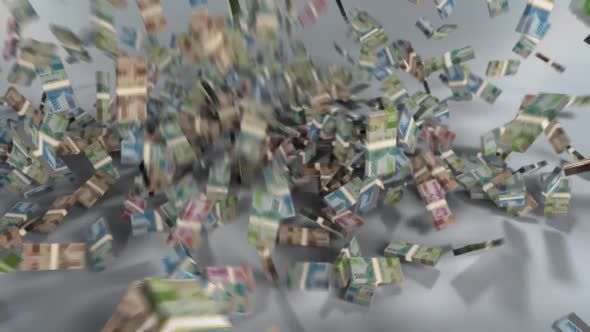 Falling Stacks of Money 3D Render Animation, Backgrounds Motion ...