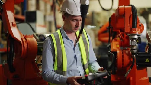 Engineer team working together in the factory