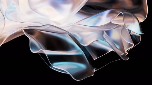 Fließender transparenter mehrschichtiger Stoffhintergrund