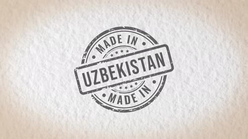 Made In Uzbekistan Stamp