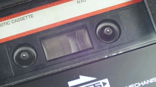 Vintage Tape Recorder Rewind the Tape