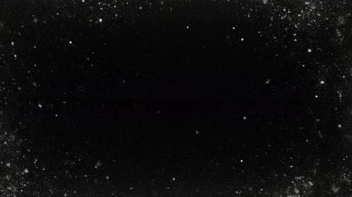 Snow Particles Are Falling, Isolated On Dark Background, Winter emulation, Overlay