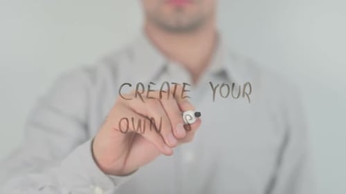 Create Your Own Story, Writing on Transparent Screen